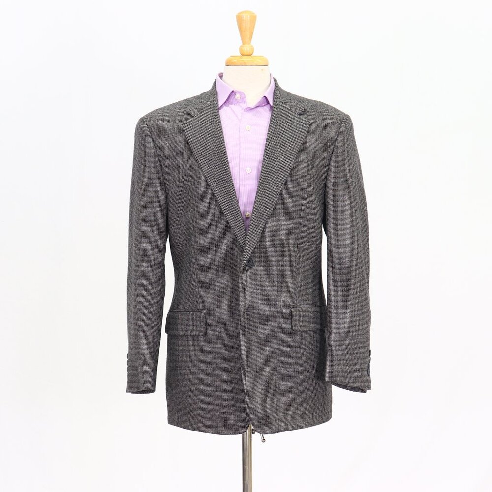 Chaps 40R Gray Blazer Sport Coat Jacket 2-Button Solid T366